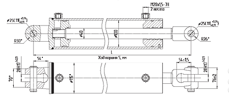 Ремонт гідроциліндра МС100/40х200-4.44(515), фото 3