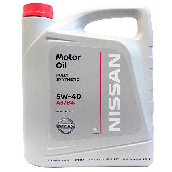 Масло моторне Nissan Motor Oil 5W-40 5л (KE900-90042)