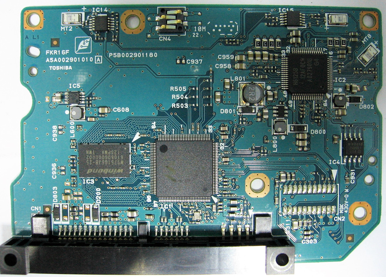 Плата HDD PCB G002901A FKR16F A5A002901010 01D0 Toshiba MK0502TSKB MK1002TSKB MK2002TSKB