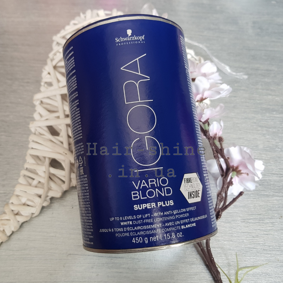 Освітлюючий порошок для волосся екстрасильний Schwarzkopf Professional Igora Vario Blond super plus 450 г