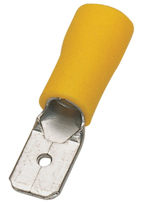 TAI-5.5 M Вилка ніж. авто шириною 6.3 мм на провід 4.0-6.0 мм2, ізольована за 100 шт, фото 1