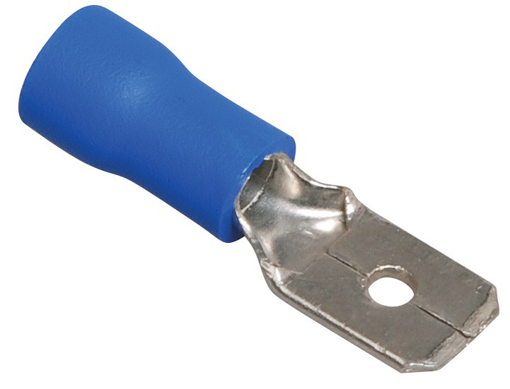 TAI5/0.8-2.5 M Вилка ніж. авто шириною 5.0 мм на провід 1.5-2.5 мм2, ізольована за 100 шт, фото 1