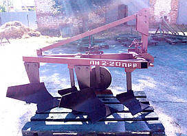 Плуг для мінітрактора навісний двокорпусний з передплужником регульований ПН 2-20 ПР-Р