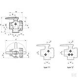 Кран трипозиційний, 2", 45521117, фото 2