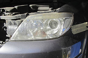 Mitsubishi Outlander - замена галогенных линз на Bi-LED линзы Optima Premium Professional Series 3,0" 2