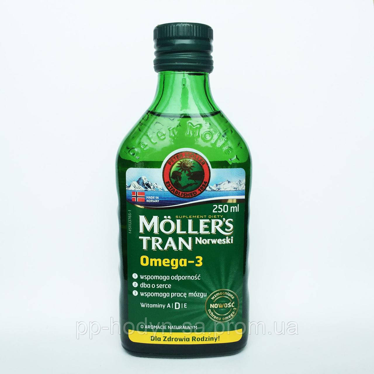 Рыбий жир Норвегия Mollers Tran omega 3, 250 мл (ID#762481638), цена ...