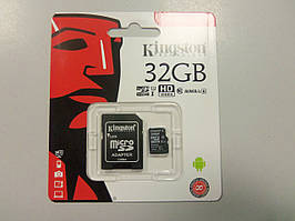 Kingston microSDHC 32 GB Canvas Select Class 10 UHS-I U1 + SD адаптер (SDCS/32GB)