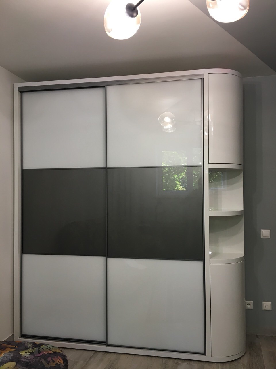 Шафа-купе на замовлення PREMIUM Zola grafit металік V132