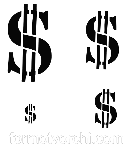 Трафарет "Долари"
