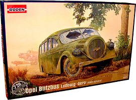 OPEL BLITZBUS LUDEWIG AERO WWII. Збірна модель в масштабі 1/72. RODEN 728