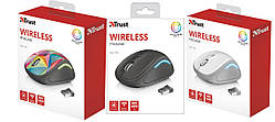 Мишка TRUST Yvi Silent Eco Wireless Mini Mouse, 600-1600dpi, USB