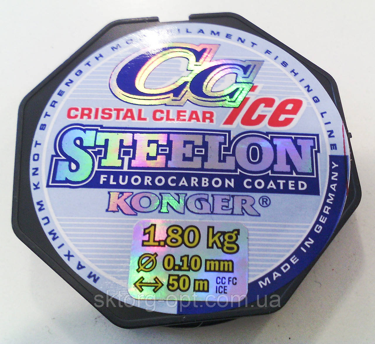 Волосінь Konger Steelon ICE Cristal Clear Fluorocarbon Coated 0,10 mm 50m