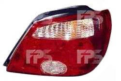 Ліхтар задній для Mitsubishi Outlander '05-07 лівий (DEPO) червоно-білий