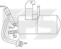 Осушитель кондиционера FORD_FIESTA 02-06/FIESTA 06-08/FUSION 02-06/FUSION 06-12, MAZDA_2 03-07 (DY)