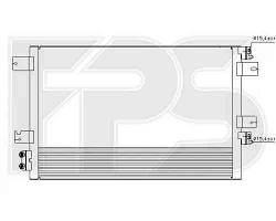 Радіатор кондиціонера Dodge (Nissens) FP 24 K73