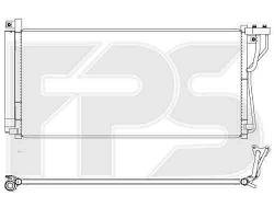 Радіатор кондиціонера HYUNDAI_GRANDEUR 05-09/SONATA 05-07 (NF)/SONATA 08-10 (NF), KIA_MAGENTIS 06-08/MAGENTIS