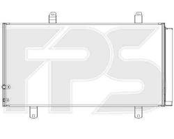 Радіатор кондиціонера LEXUS_ES 06-12, TOYOTA_AVALON 05-12/CAMRY 06-11 (XV40)/VENZA 11-