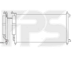 Радіатор кондиціонера NISSAN_JUKE 10-/MICRA 03-10 (K12)/NOTE 06-09/NOTE 09-13