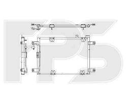 Радіатор кондиціонера SUZUKI_VITARA GRAND 98-05