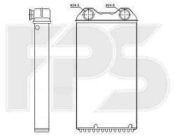 Радіатор пічки NISSAN PRIMASTAR OPEL VIVARO RENAULT TRAFIC