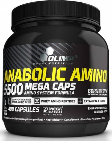 Комплексні амінокислоти в капсулах OLIMP Anabolic Amino 5500 400 caps, фото 1