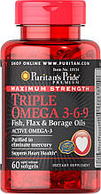 Puritan's Pride Triple Omega 3-6-9 60 softgels