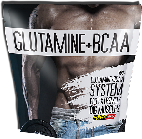 Power Pro Glutamine + BCAA 500 g, фото 1