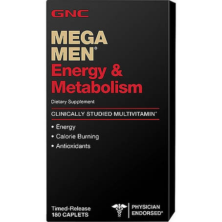 GNC Mega Men Energy & Metabolism 180 caps, фото 1