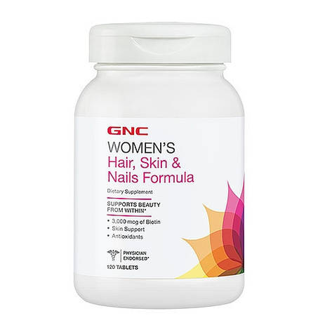 GNC Women's Hair Skin & Nails Formula 120 tab, фото 2