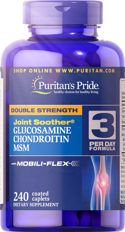 Puritan's Pride	Double Strength Glucosamine, Chondroitin & MSM 240 caplets