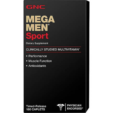 GNC Mega Men Sport 180 caplets, фото 1