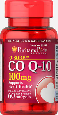 Puritan's Pride Co Q-10 100 mg 60 caps, фото 1