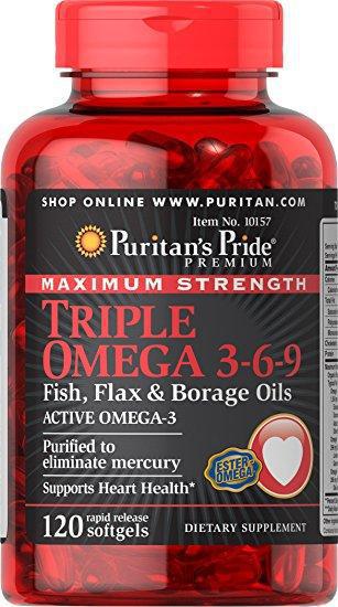 Puritan's Pride Triple Omega 3-6-9, 120 softgels