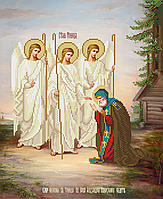 Схема для вишивки бісером Явище Святої Трійці Олександру Свирскому