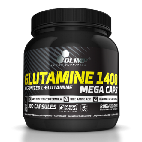 OLIMP L-Glutamine 1400 mega caps 300 caps, фото 1
