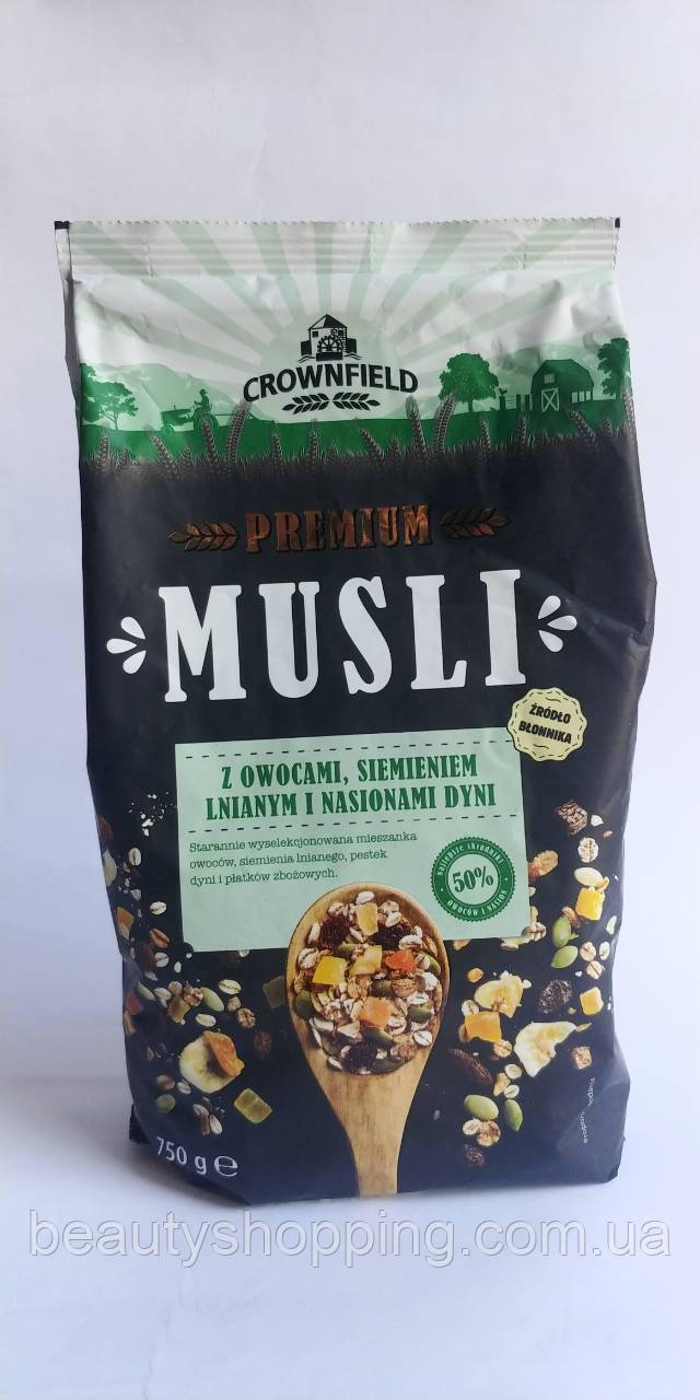 Мюслі Crownfield Musli Premium 750 g Польща