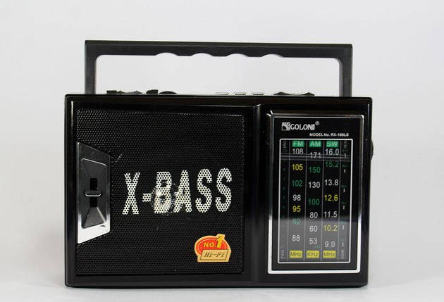 Радіоприймач Golon RX 166 LED портативна колонка USB/SD/MP3/FM/LED ліхтарик , фото 1
