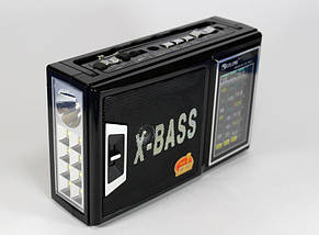 Радіоприймач Golon RX 166 LED портативна колонка USB/SD/MP3/FM/LED ліхтарик , фото 4