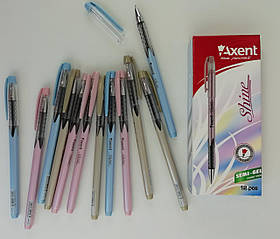 Ручка Масляна Акцент Shine АВ1063-А Синя 0, 7мм Axent, Німеччина