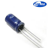 22mkf - 250v SD 10*16 SAMWHA, 85°C конденсатор електролітичний