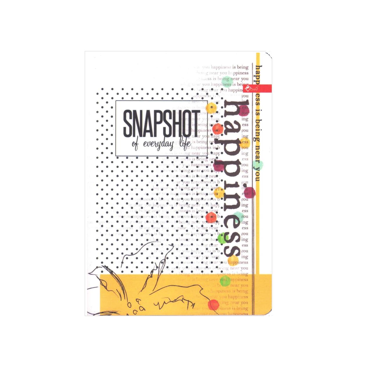 Скетчбук А6, чорні і білі аркуші "Snapshot" ЗК-26