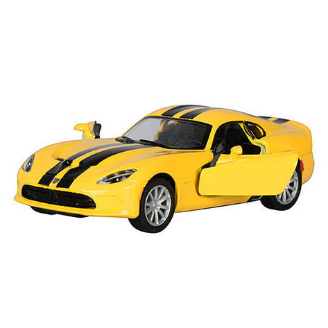 Залізна машинка Kinsmart KT5363 інерційна SRT Viper GTS жовта 1:36, фото 1