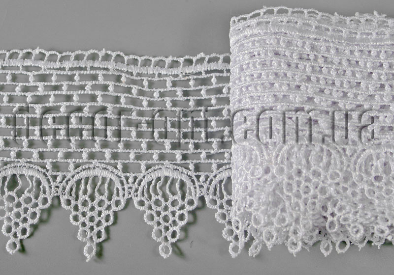Мереживо біле 7,5-8,5 см/10 ярд арт.С