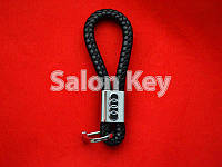 Брелок шкіряний Audi карабін