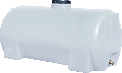 Ємність 150 л горизонтальна ГО ПБ біла Командор 2000
