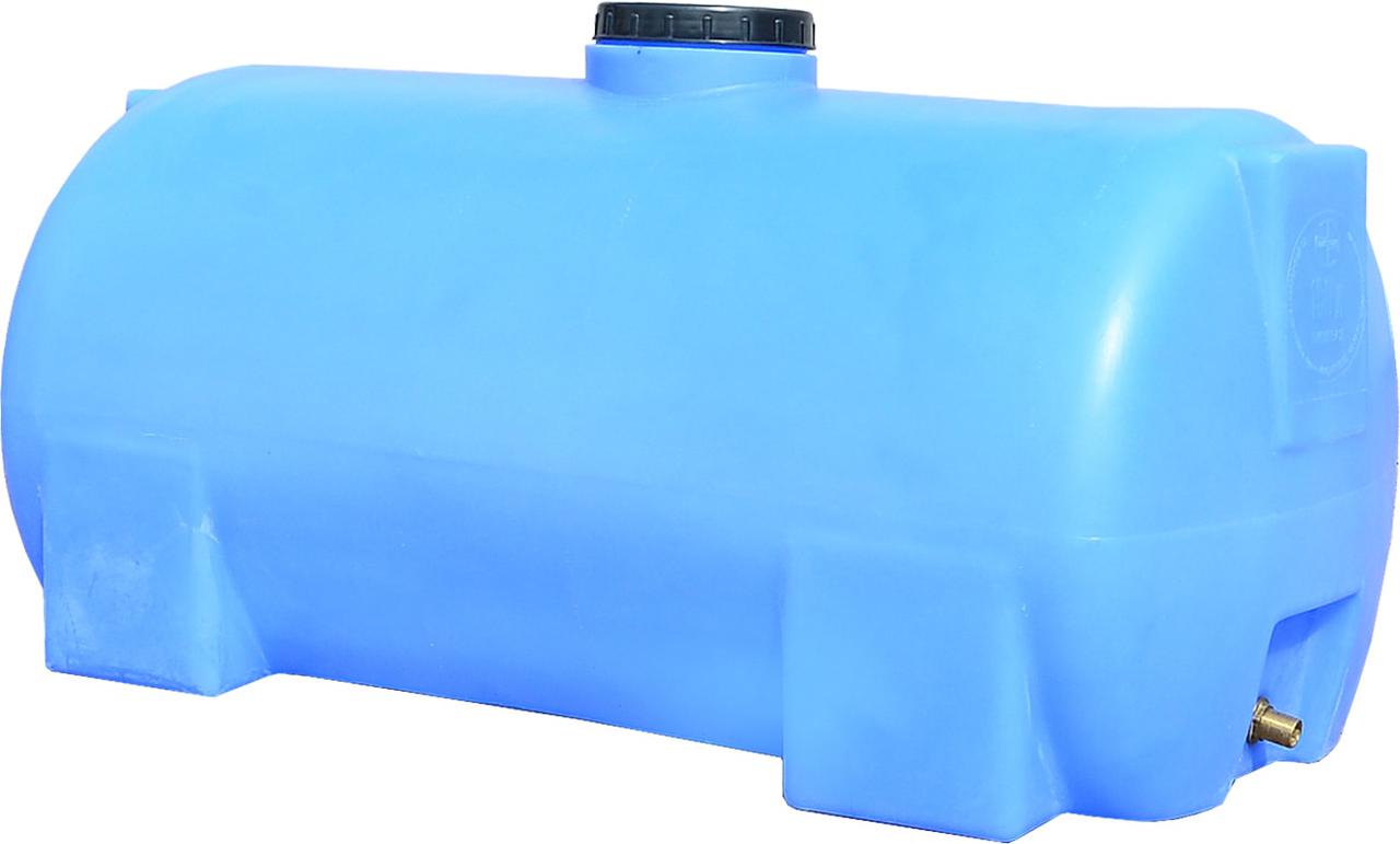 Ємність 150 л горизонтальна ГО ПБ блакитна Командор 2000, фото 1