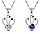 Срібний кулон Корона з фіолетовим і білим каменем стерлінгове срібло 925 проби, фото 9