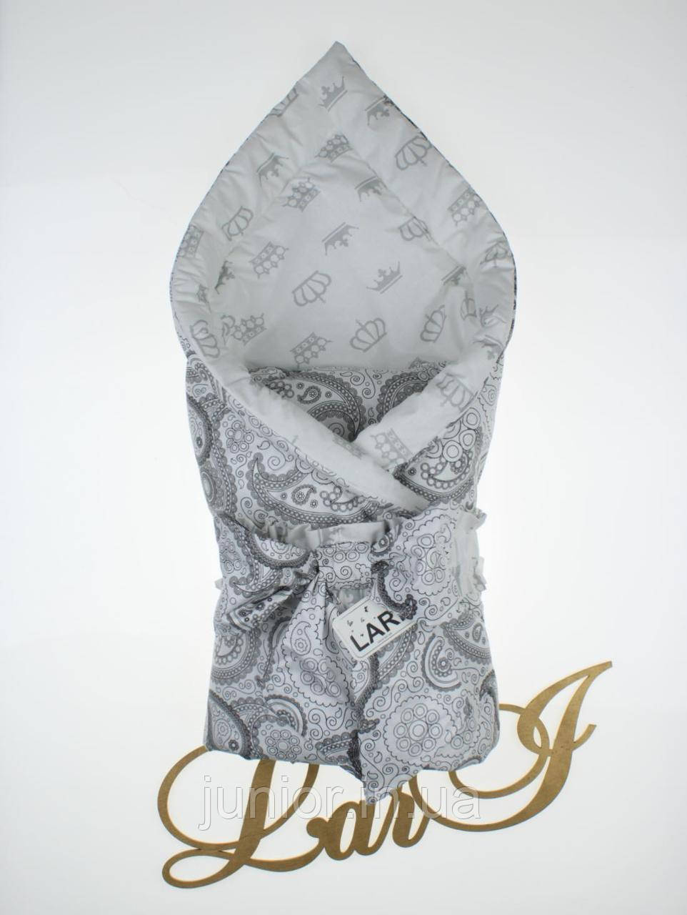 Ковдра-плед "Забава" (білий/сірий (малюнок), бязь/бязь, д/с, (85*85)), фото 1