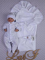 Набір "Мешта" (мальч.) (білий, полікотон,інтерлок, літо)