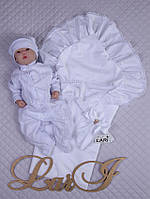 Набор "Мечта" (дев.) (білий, полікотон,інтерлок, літо)